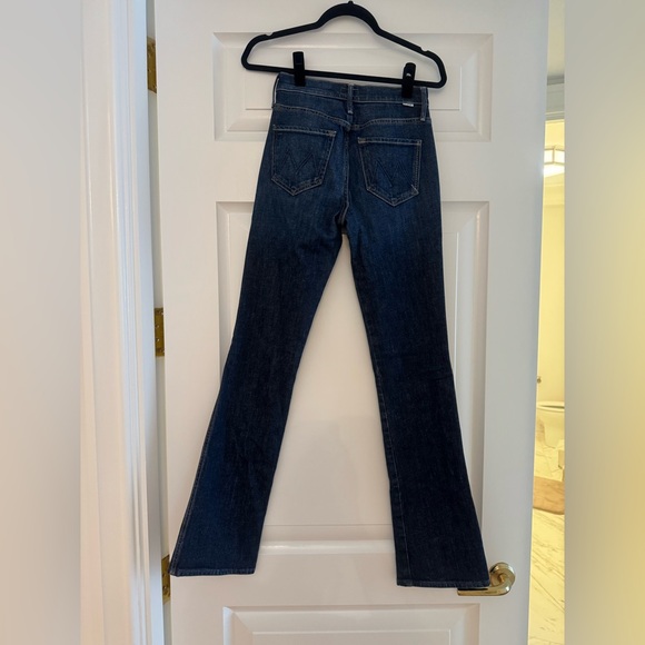MOTHER Smokin Double Heel Flare Jeans in Deep Blue - Picture 8 of 8